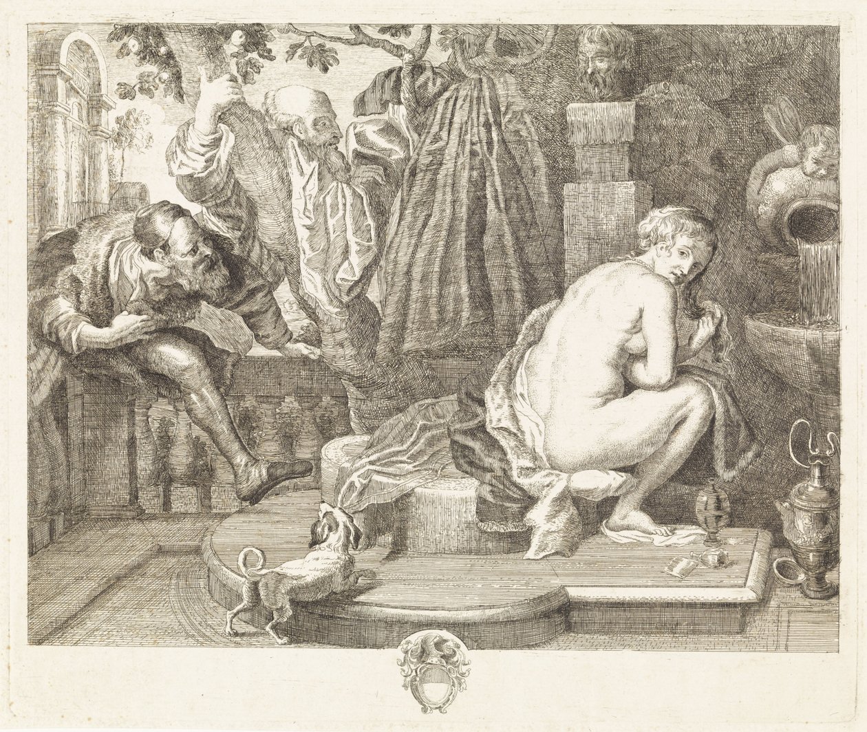 Susanna och de äldre av Philippe Lambert Joseph Spruyt