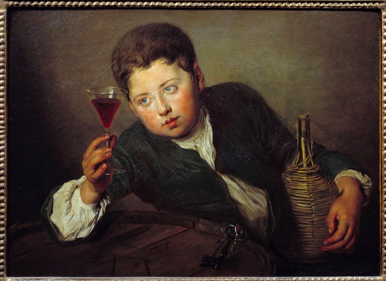 Den unge smakaren Målning av Philippe Mercier (1689-1760) (ec.engl.) 1700-talet sön. 0,5x0,67m av Philippe Mercier