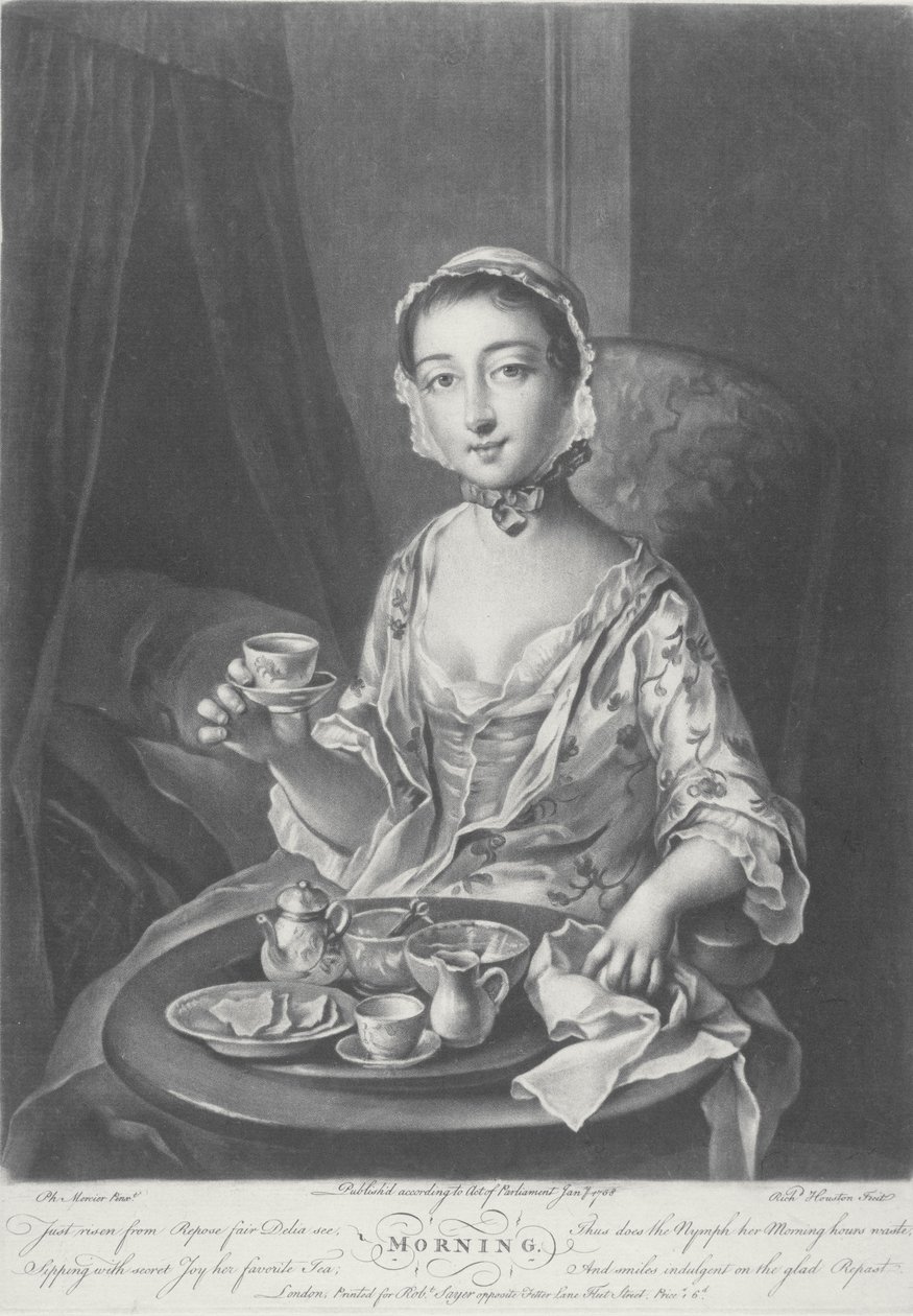Morgon, graverad av Richard Houston, 1758 av Philippe Mercier