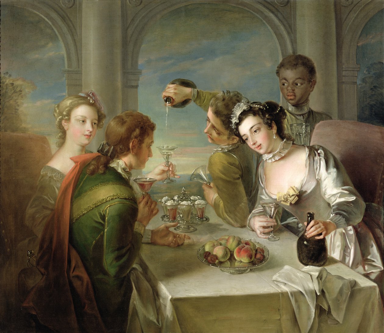 The Sense of Taste, ca 1744-47 (se även 129301 och 129303) av Philippe Mercier