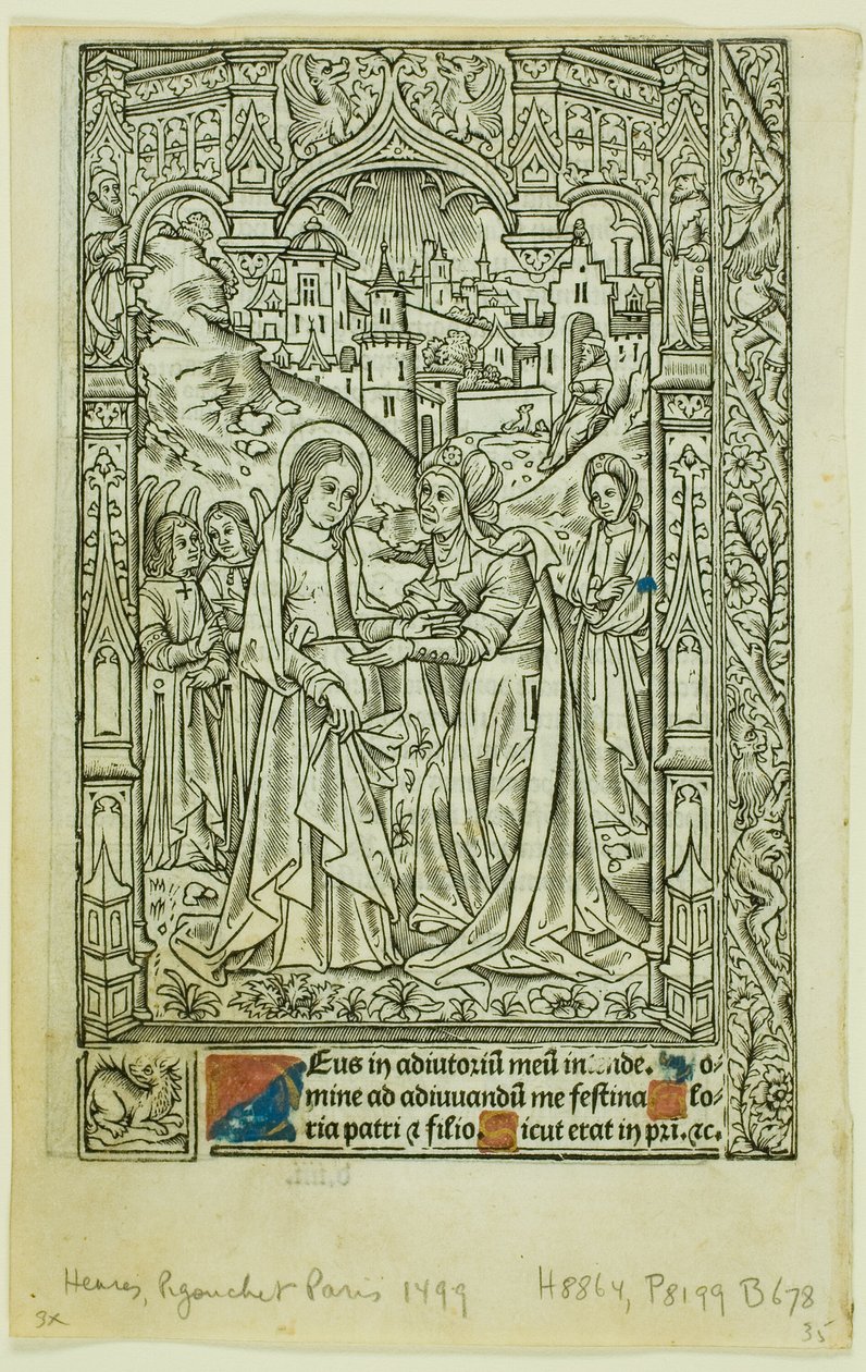 Visitation, från Time Book av Philippe Pigouchet