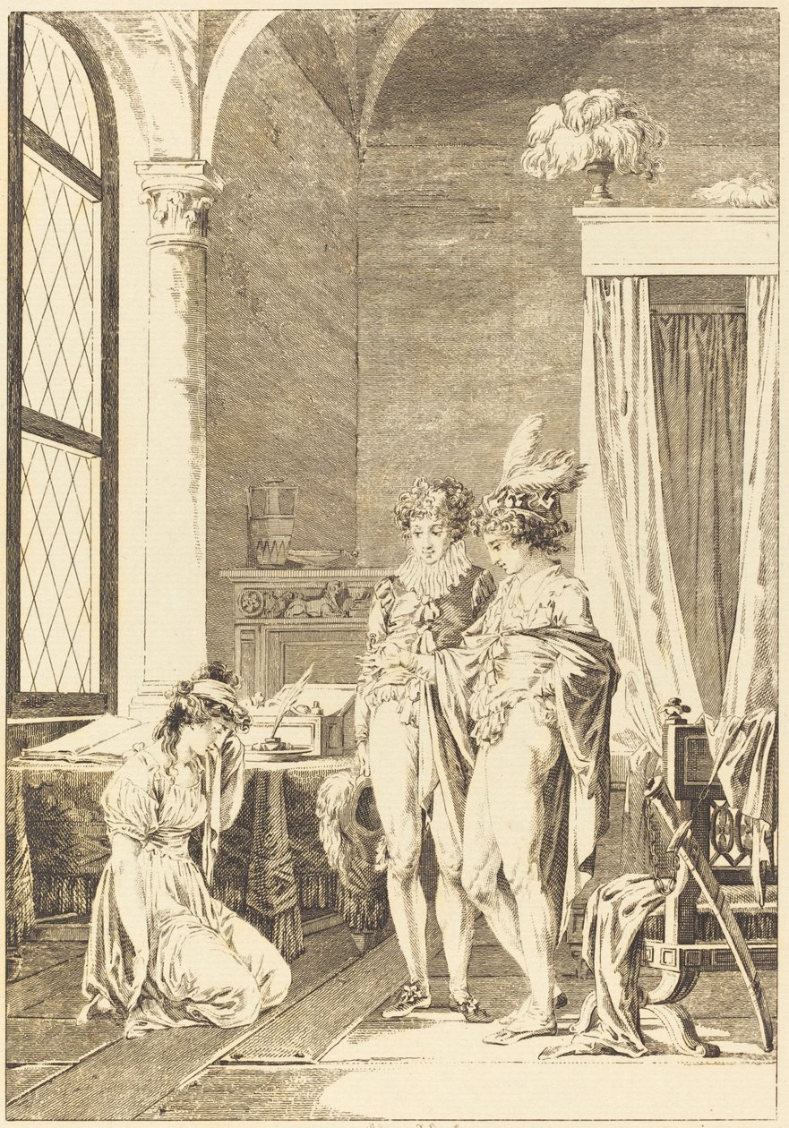 Mona Lisa: Förlåtelse av Philippe Triere after Jean Baptiste Mallet