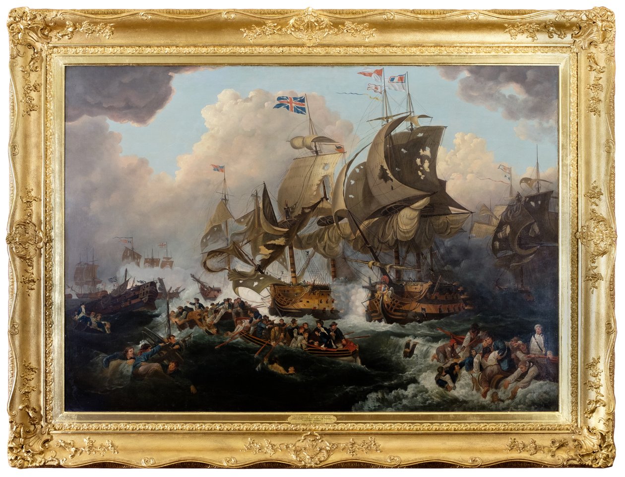 Den ärorika första juni av Philippe de (after) Loutherbourg