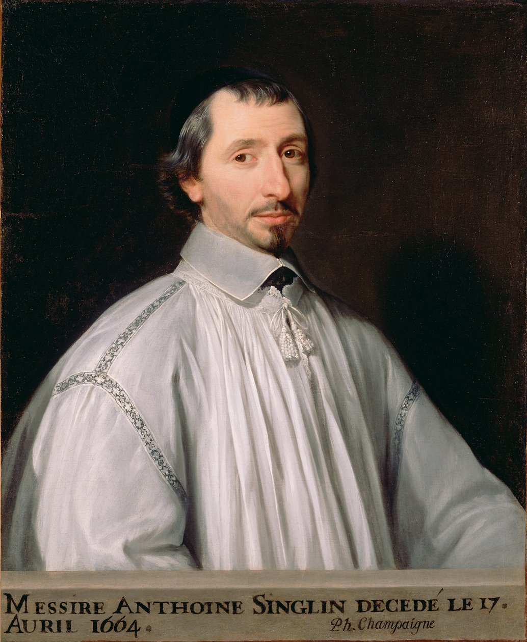 Antoine Singlin, ca 1646 (olja på duk) av Philippe de Champaigne