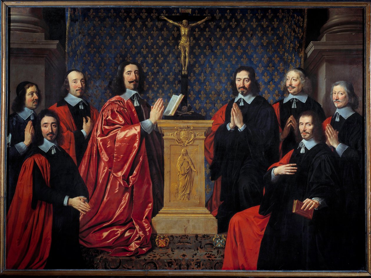 Handlarnas och chevinernas prevot i staden Paris av Philippe de Champaigne