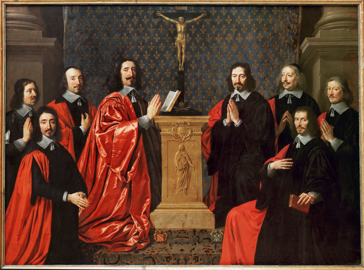 Le prevot des marchands et les echevins de Paris - Mästaren för köpmännens skrå och jurymännen i Paris ... av Philippe de Champaigne