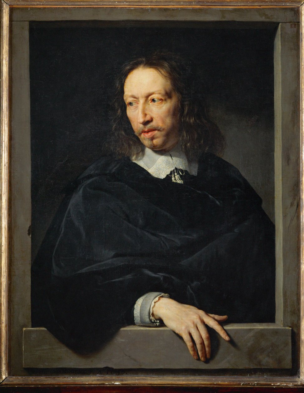 Manligt porträtt... av Philippe de Champaigne