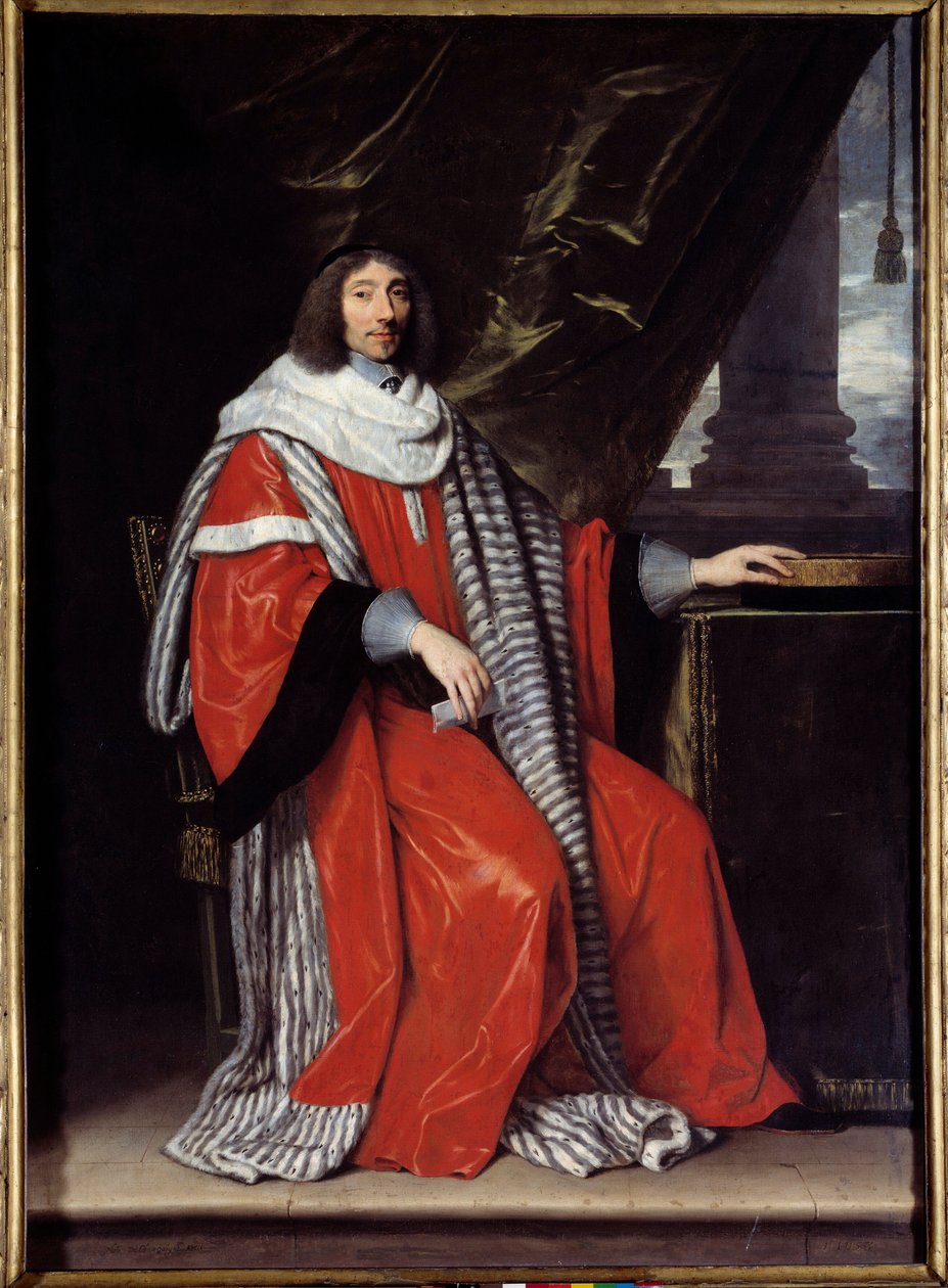 Hellängdsporträtt av Jean Antoine de Mesme av Philippe de Champaigne