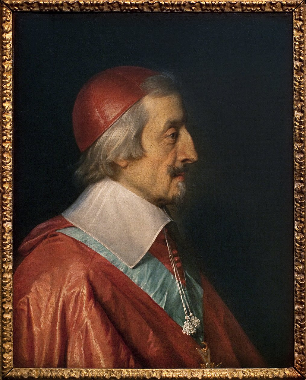Porträtt av kardinal Richelieu (Armand Jean Duplessis de Richelieu av Philippe de Champaigne