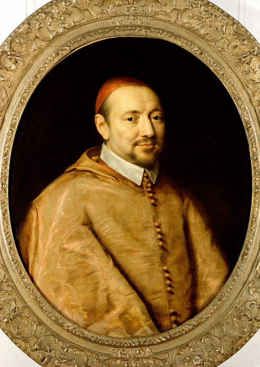 Porträtt av kardinal av Berulle (1575-1629) av Philippe de Champaigne