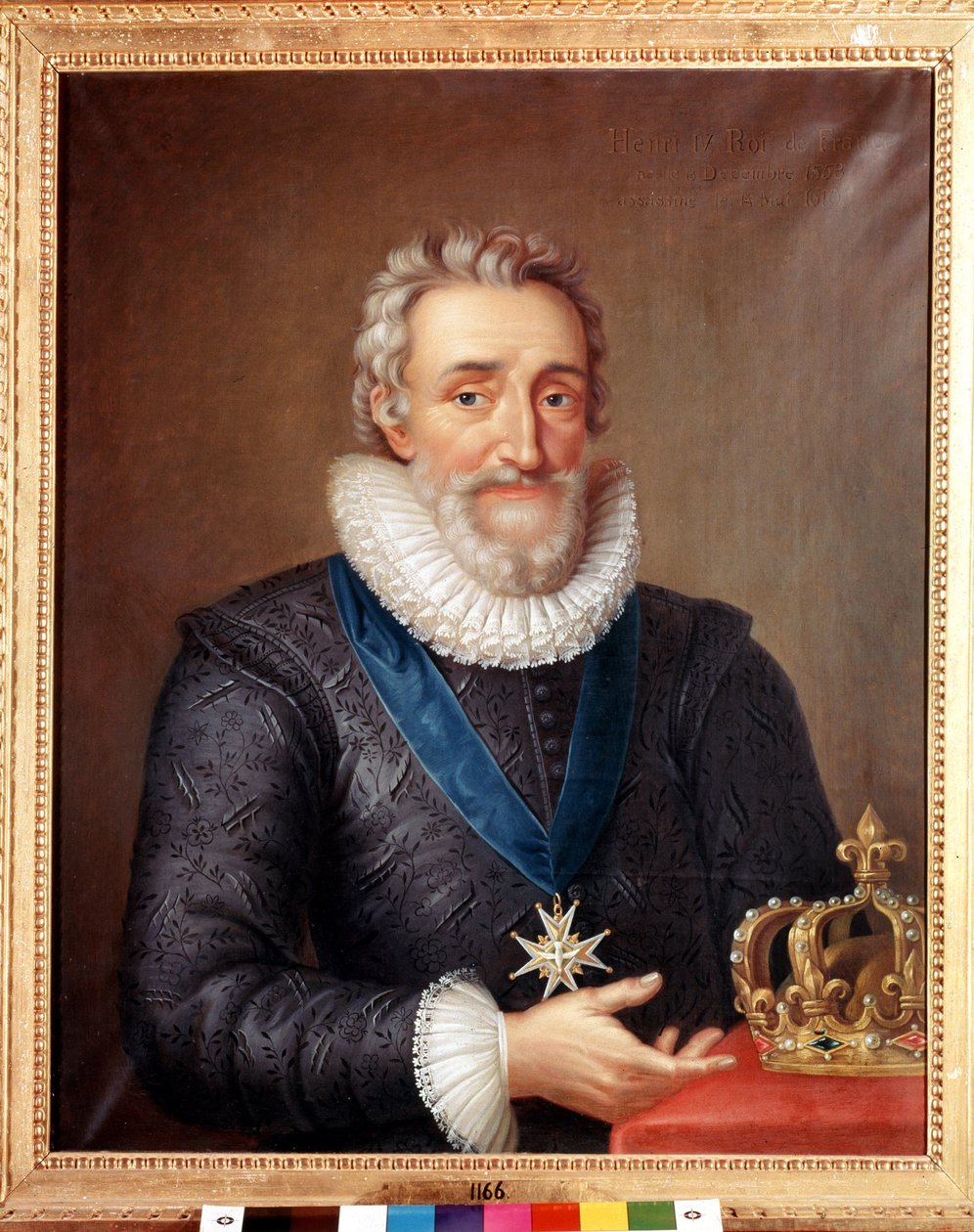 Porträtt av Henrik IV (1553 - 1610), kung av Frankrike. Målning av Philippe de Champaigne. Stockholms nationalmuseum av Philippe de Champaigne