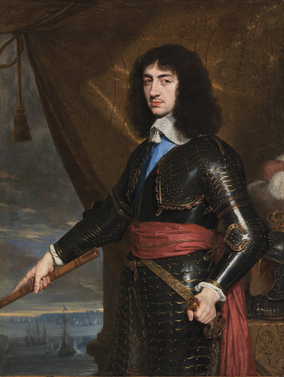 Porträtt av kung Charles II av England av Philippe de Champaigne