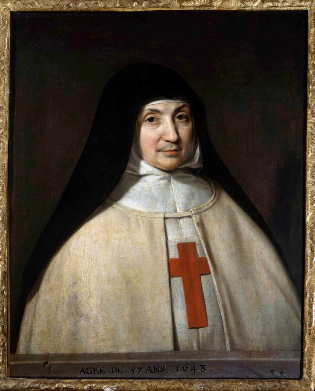 Porträtt av mamma Angelique Arnauld av Philippe de Champaigne