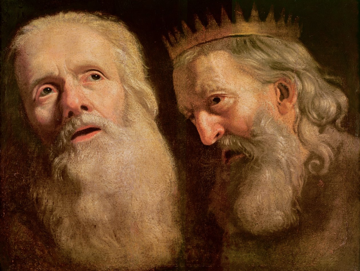 Undersökning av två gamla mäns huvuden, av Philippe de Champaigne