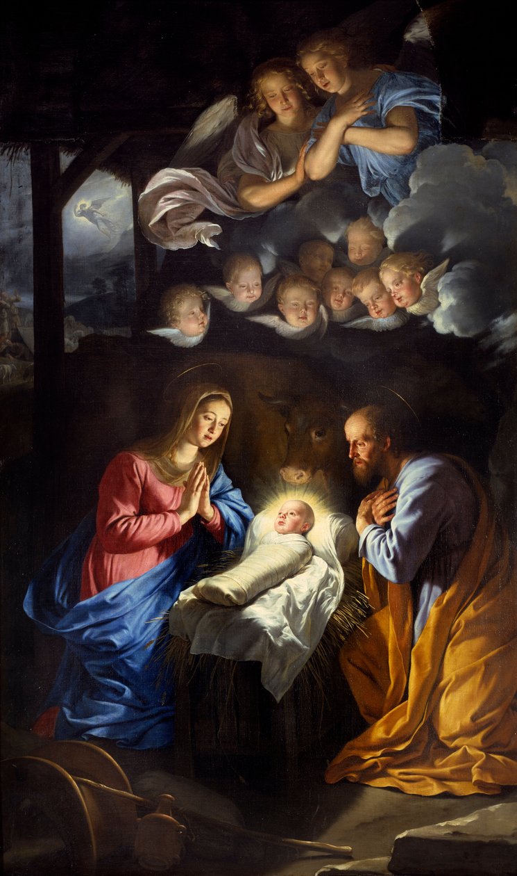 Födelsekyrkan. Målning av Philippe De Champaigne (1602-1674) av Philippe de Champaigne