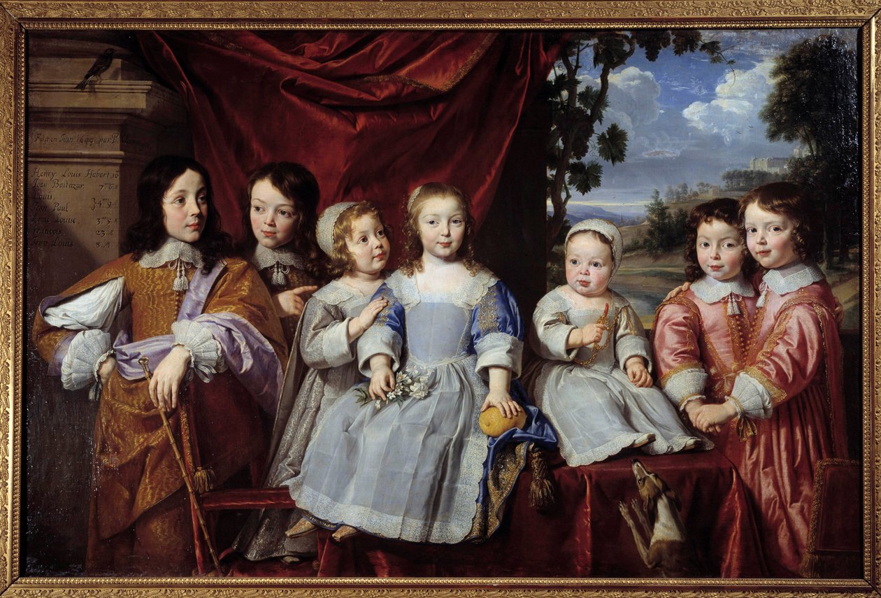 Henri Louis Habert de Montmorts barn (Henri-Louis Habert de Montmor) (1600-1679) Målning av Philippe de Champaigne (1602-1674) 1649 Reims. Museum of Fine Arts av Philippe de Champaigne