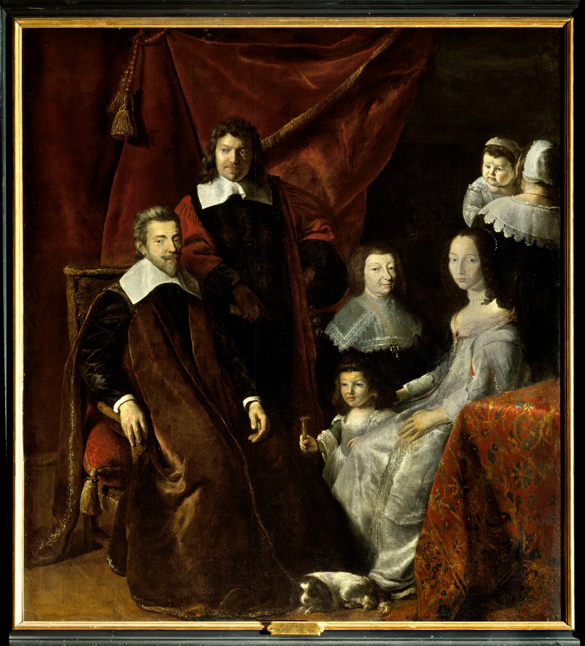 Familjen Henri Louis (Henri-Louis) Habert de Montmort (Montmor) (1600-1679), till höger, Henriette-Marie de Buade de Frontenac (Henriette Marie de Buade-Frontenac) (död 1676). Målning av Philippe De Champaigne (1602-1674). Olja på duk. Obligatorisk av Philippe de Champaigne