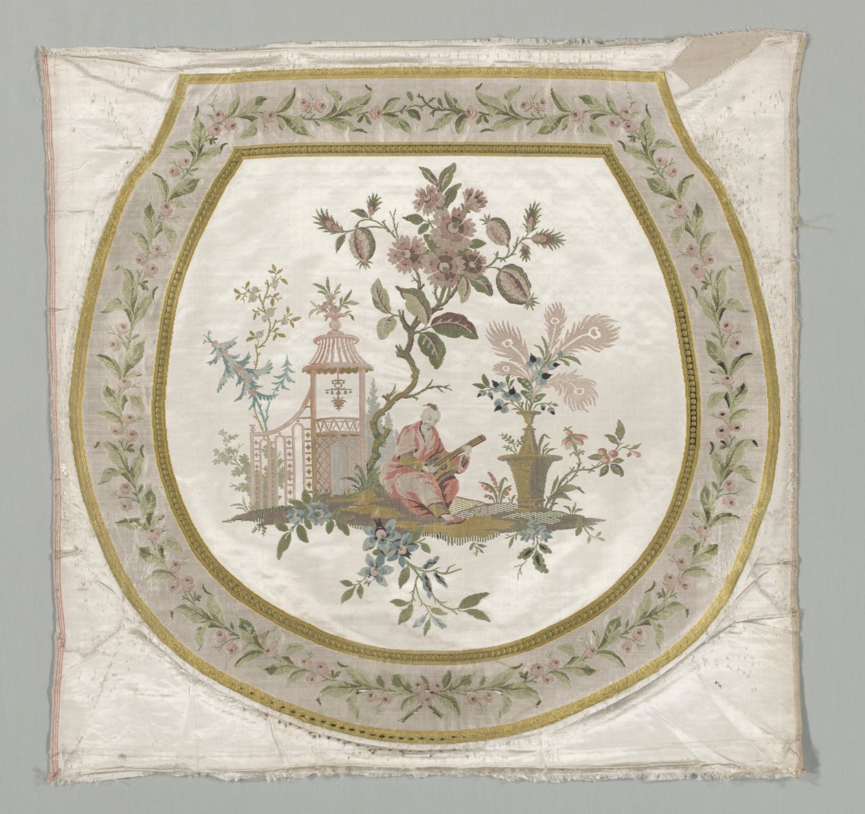 Klädsel för en stolsits, ca. 1743-1774. av Philippe de Lasalle