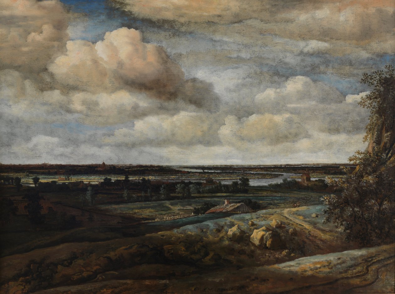 Dutch Panorama Landscape with a Distant View of Haarlem av Philips Koninck