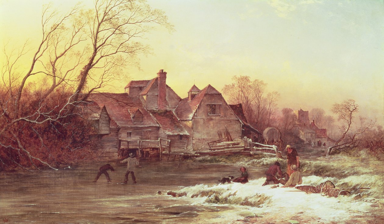 Vinterscen av Philips Wouwerman