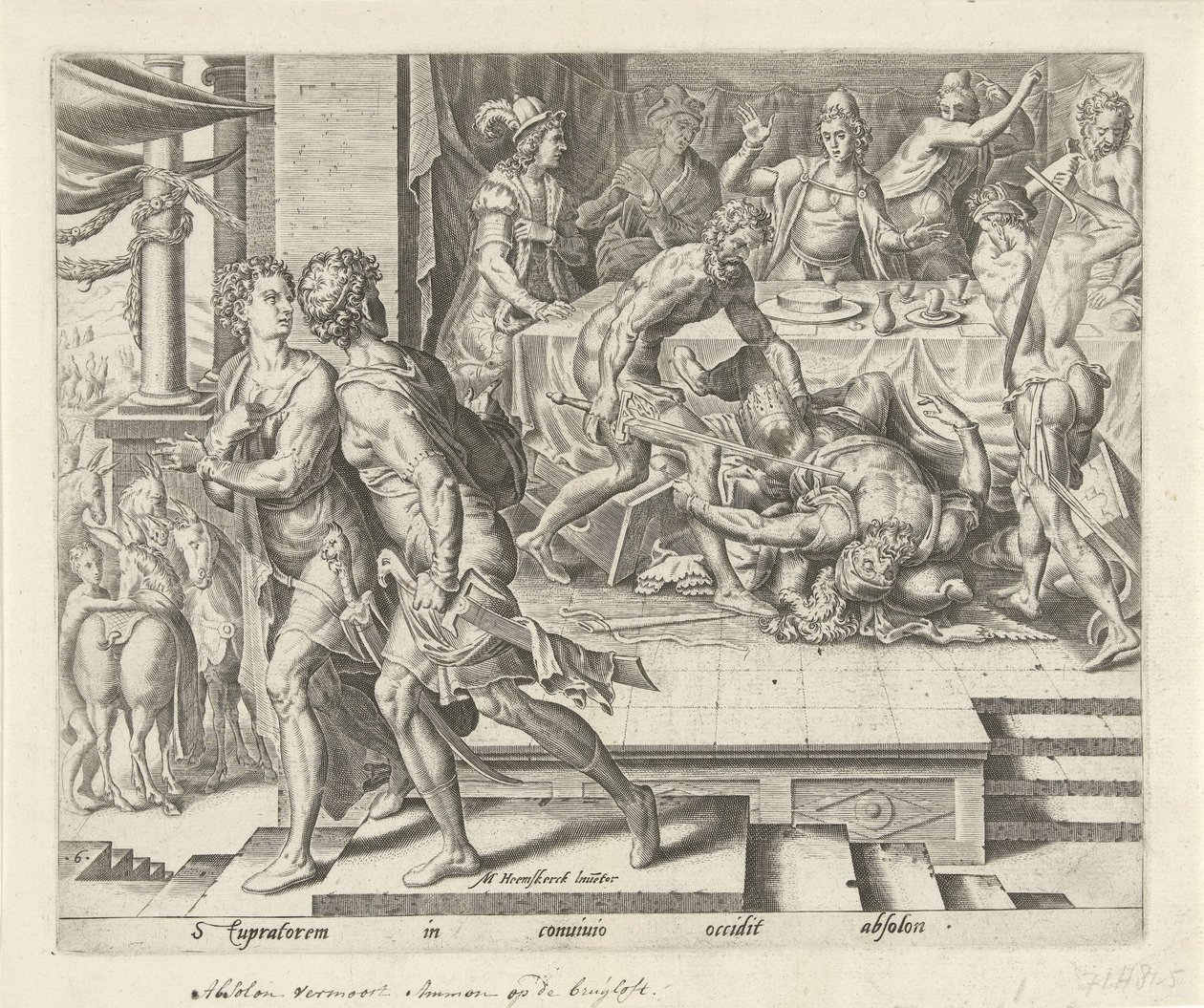 Absaloms hämnd Historia om Tamar och Amnon (serietitel) av Philips Galle