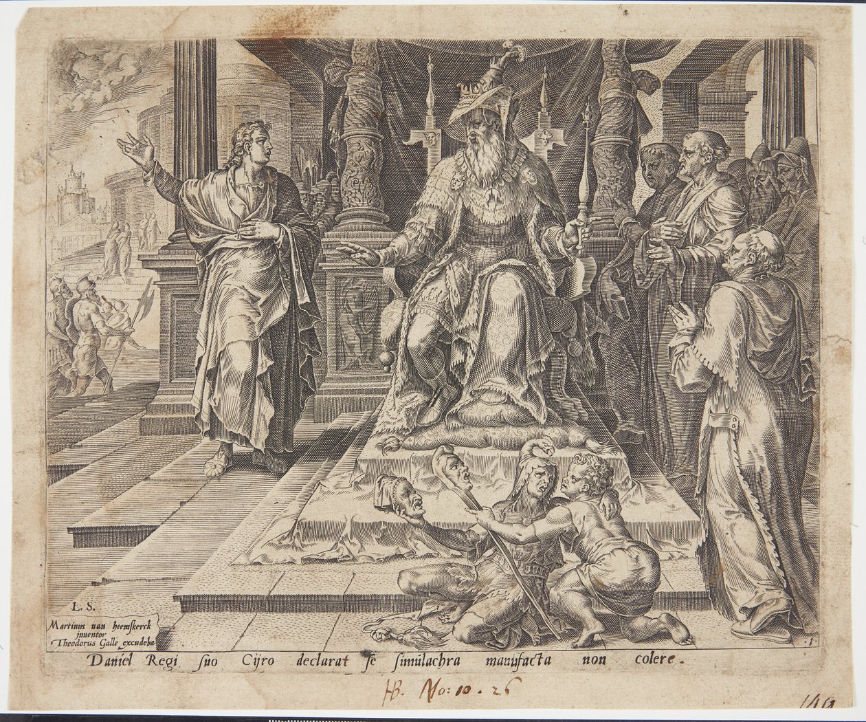 Daniel vägrar att dyrka Bel av Philips Galle