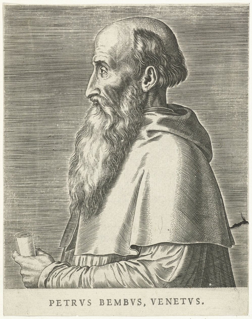 Porträtt av Pietro Bembo av Philips Galle