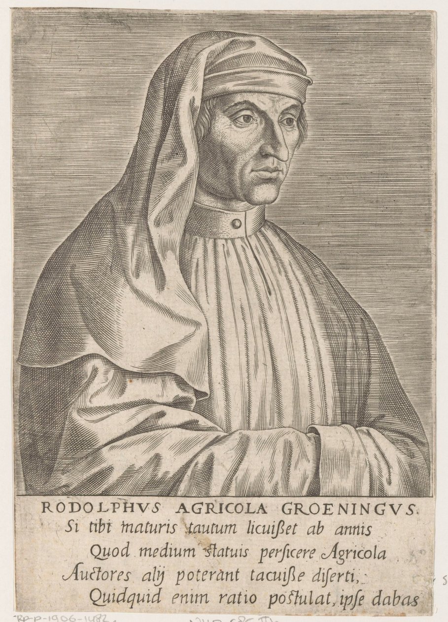 Porträtt av Rudolf Agricola av Philips Galle