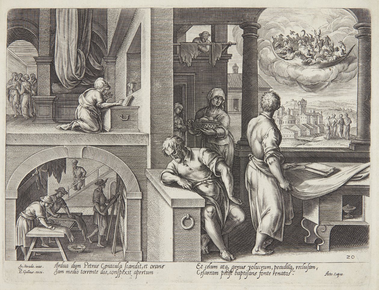 Synen av St. Peter av Philips Galle