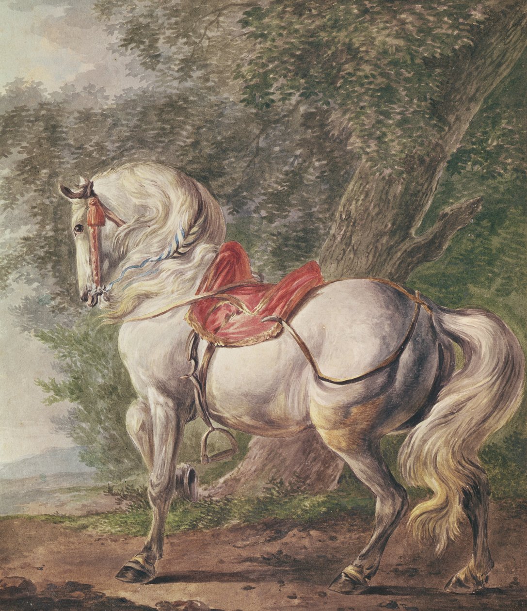 En vit häst av Philips Wouwerman