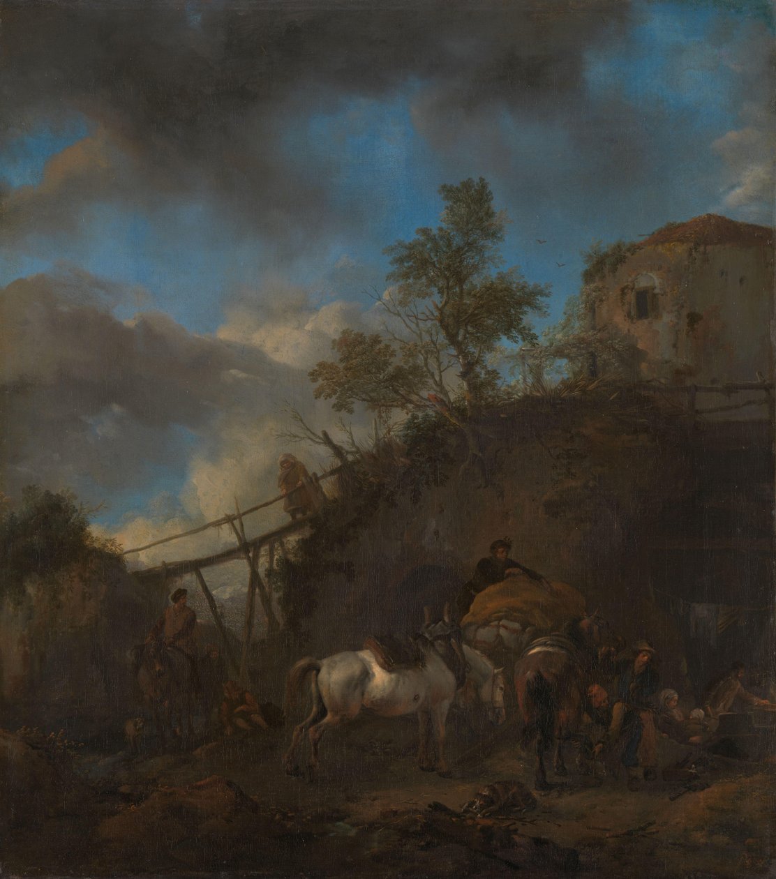 Smeden skor en häst av Philips Wouwerman