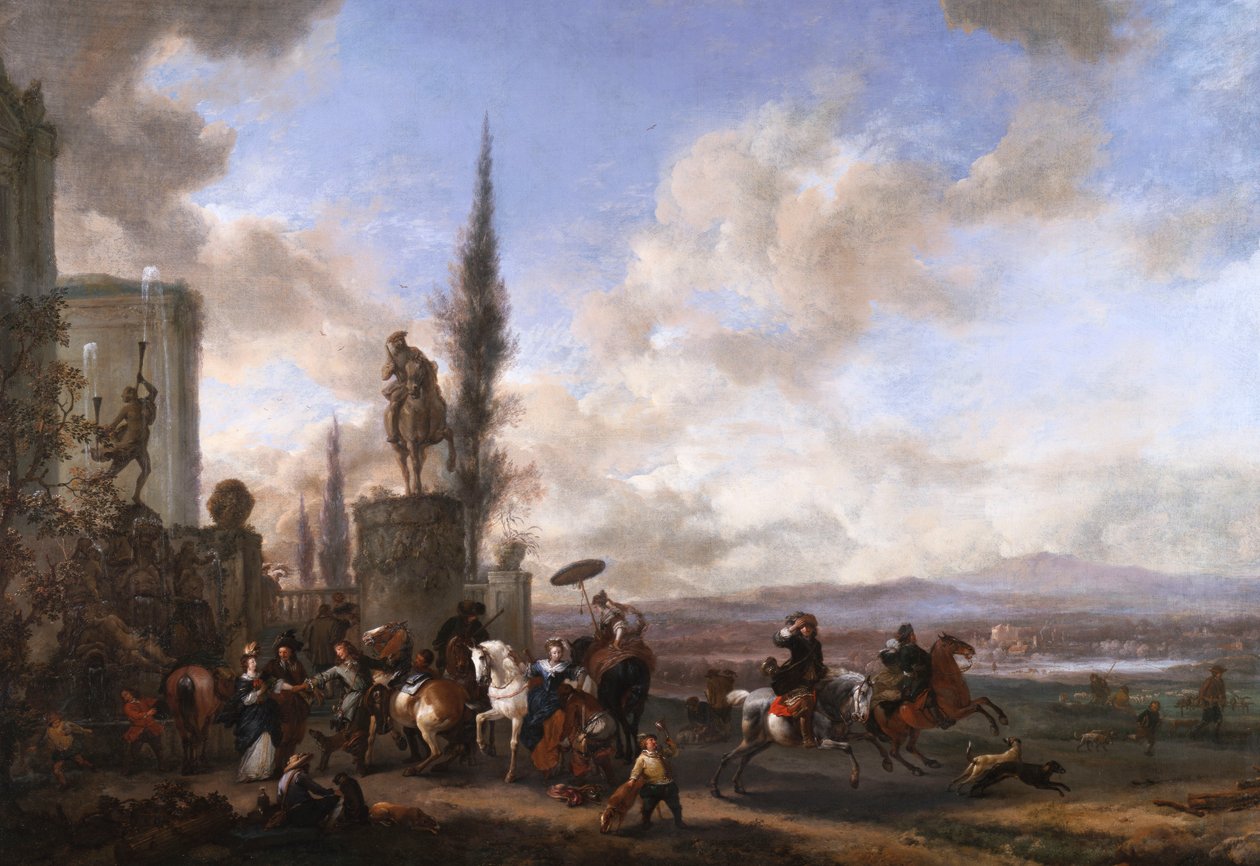 Avfärd för jakten av Philips Wouwerman