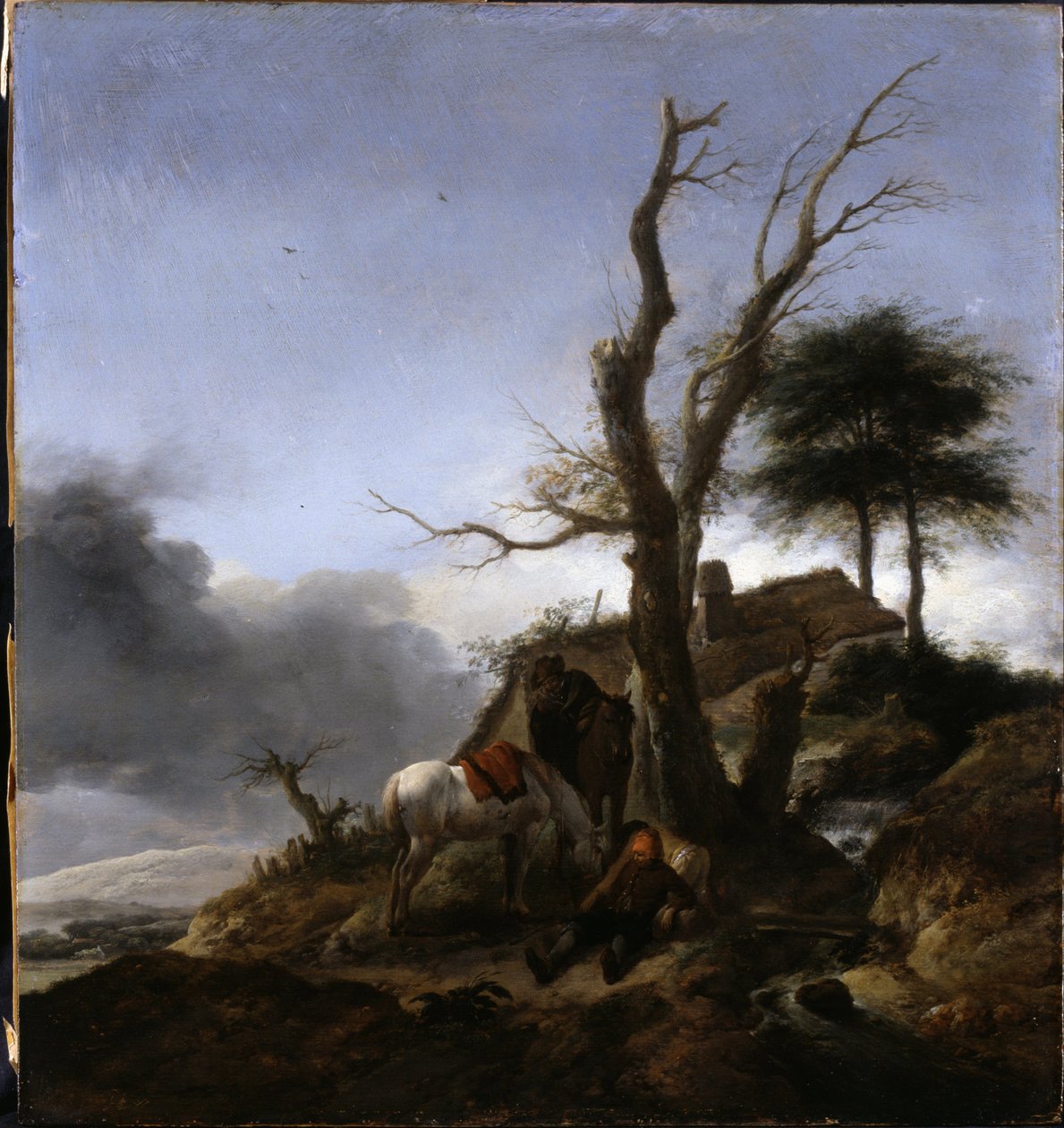 Resenärernas uppehåll av Philips Wouwerman