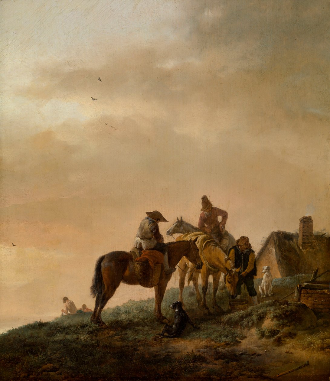 En ryttares rast av Philips Wouwerman