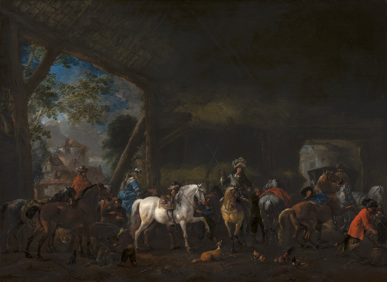 Ankomsten till stallet av Philips Wouwerman