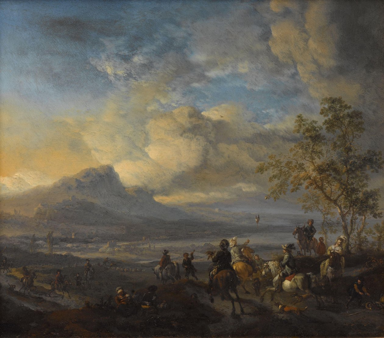 Falkjakten av Philips Wouwerman