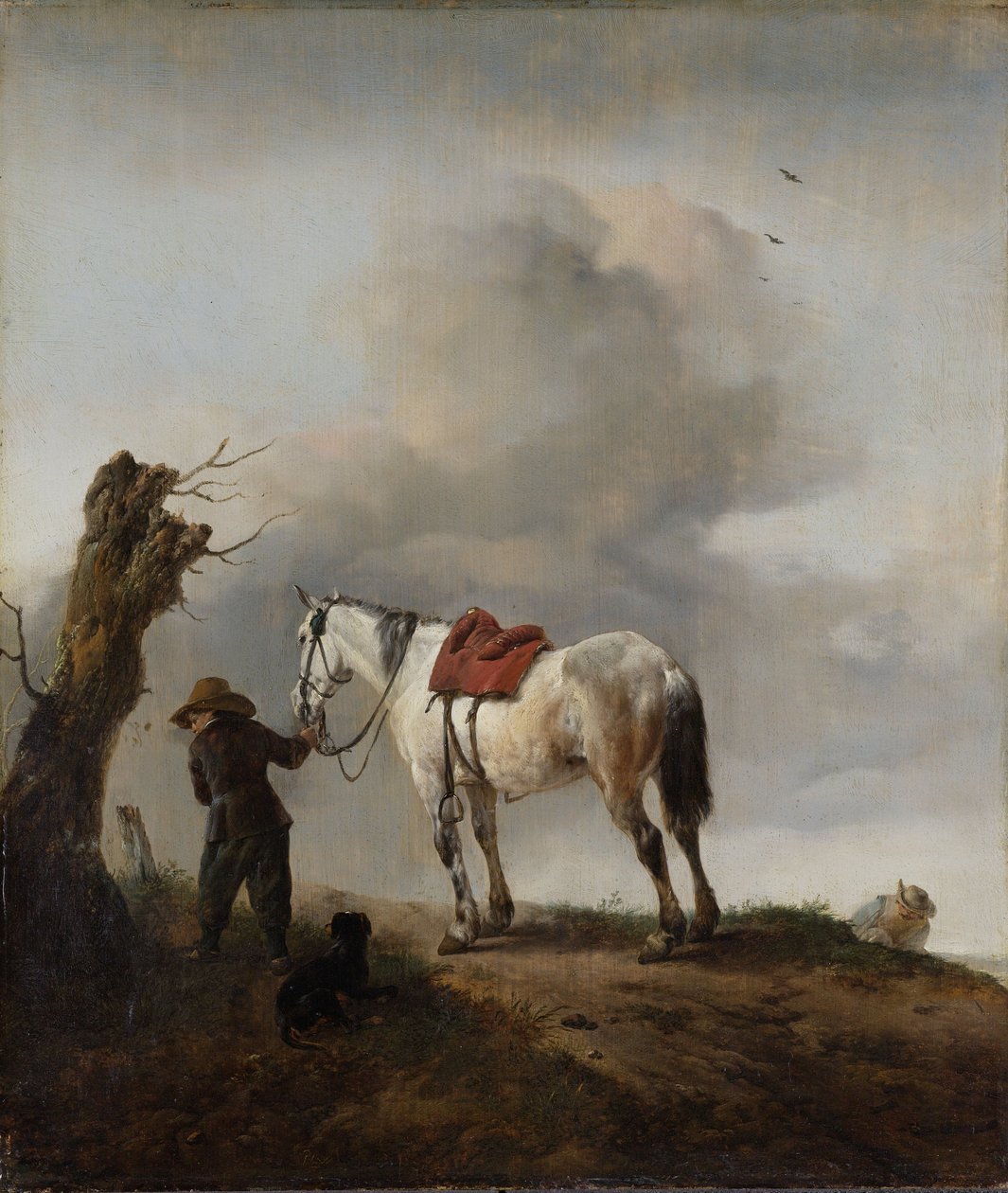 Den grå hästen, ca 1646 av Philips Wouwerman