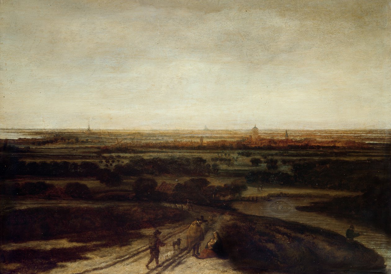 Ett nederländskt landskap av Phillips de Koninck