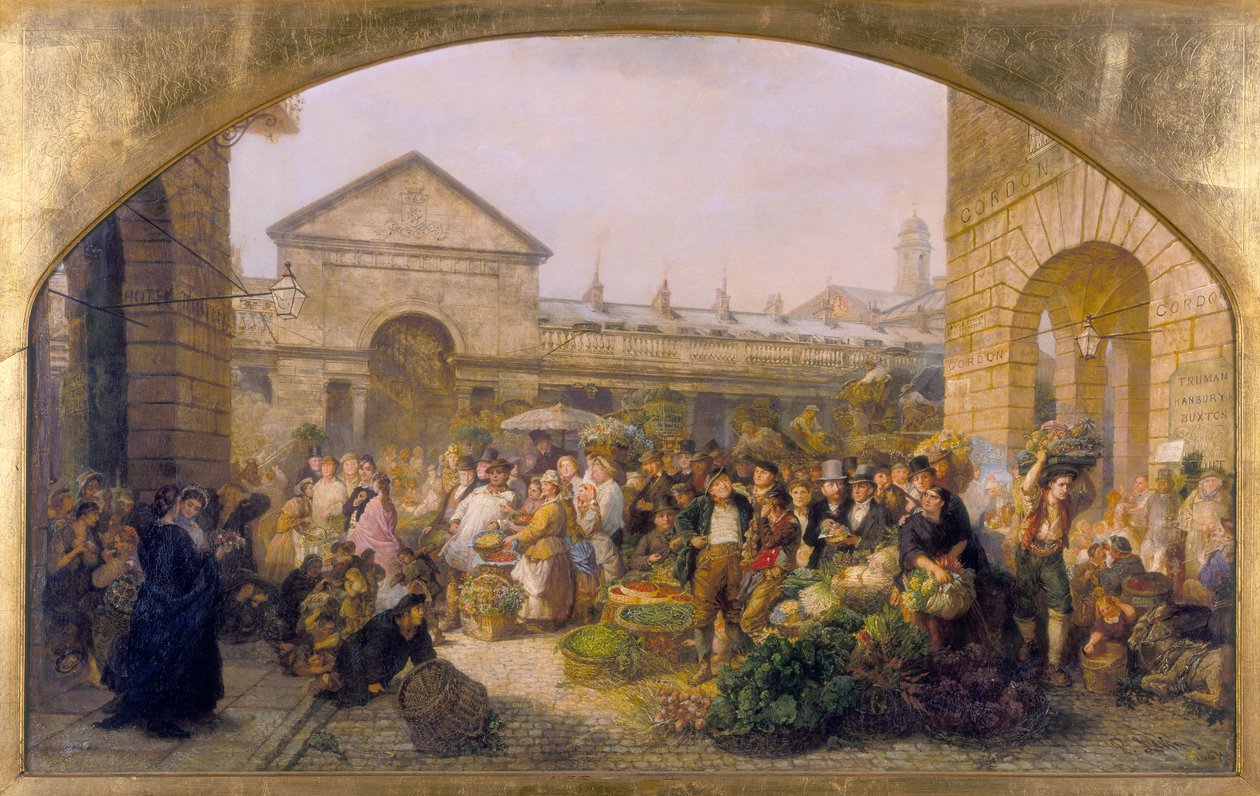 "Covent Garden Market", 1864 av Phoebus Levin