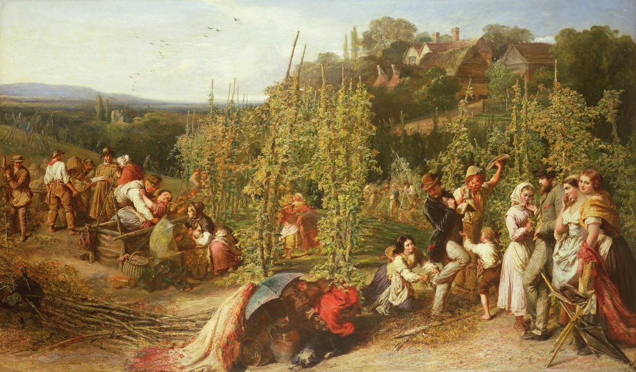 Livet i humleträdgården, 1859 av Phoebus Levin