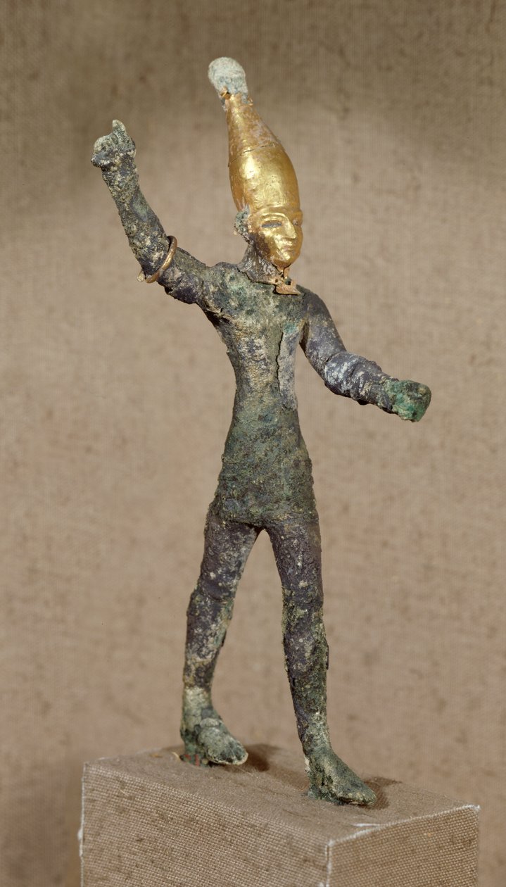 Idol av guden Baal, från Ugarit, Syrien (brons) av Phoenician