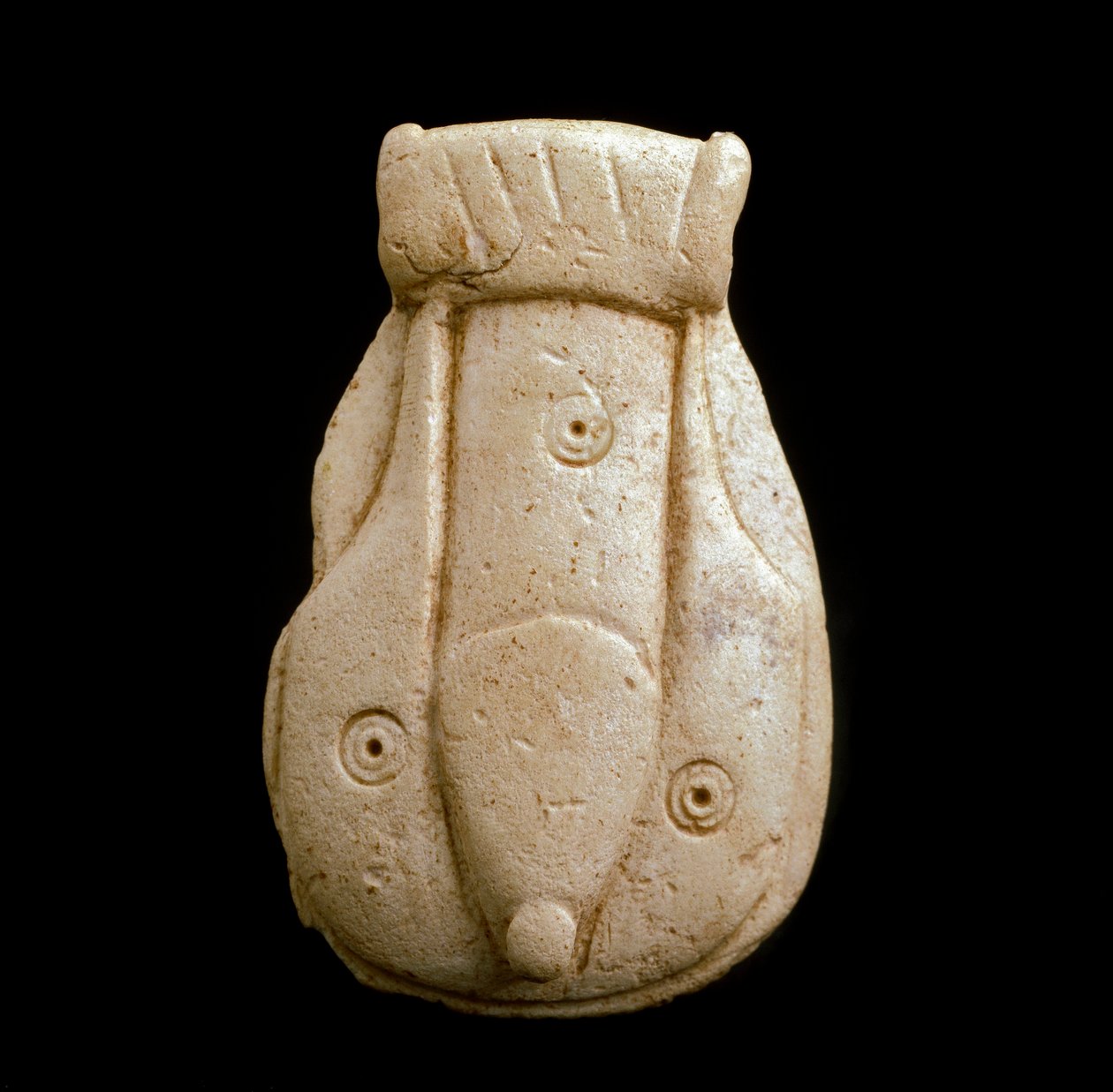 Fenicisk civilisation: fallisk amulett i ben. Från Puig d