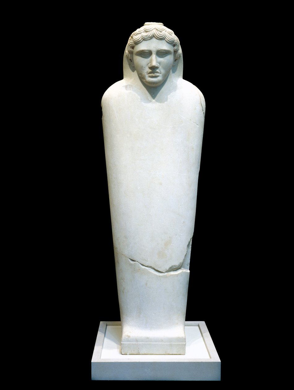Sarcophagus of a Youth, 500-400-talet f.Kr. (parisk marmor) av Phoenician Phoenician