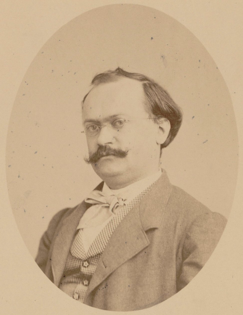 Porträtt av kompositören Charles Lecocq 1832-1918, 1866. av Photo studio A. Legras.