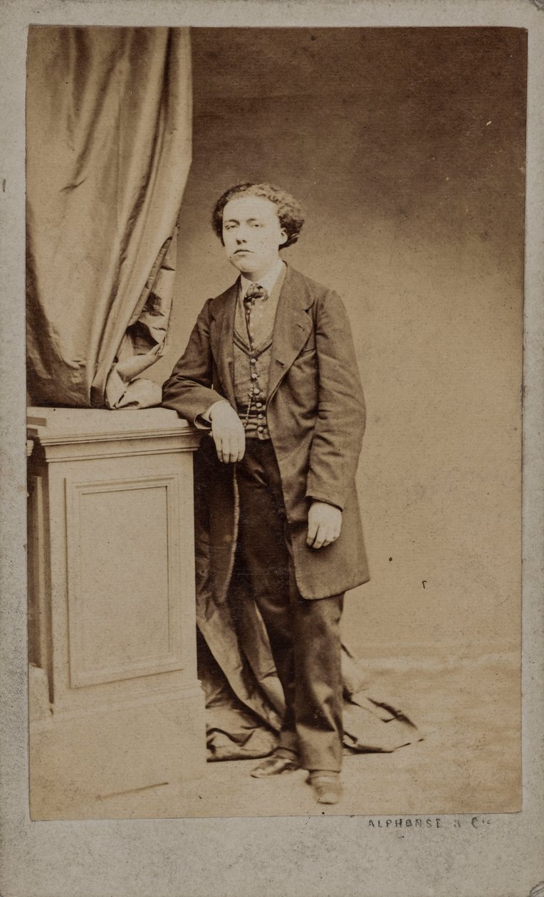 Porträtt av kompositören Louis Diémer 1843-1919, ca. 1875. av Photo studio Alphonse and Cie.