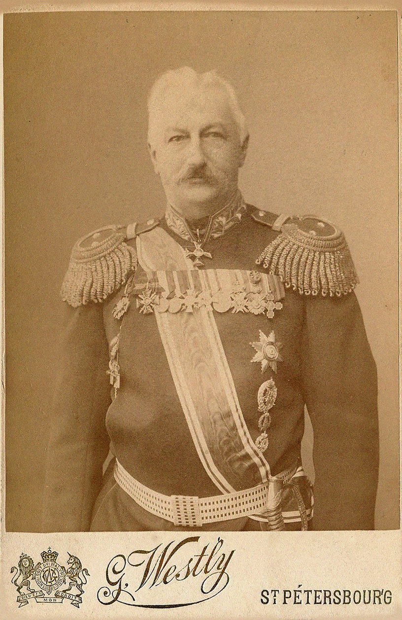 General Konstantin Pavlovich Prezhbiano 1840-1905. av Photo studio E. Westly and Co.