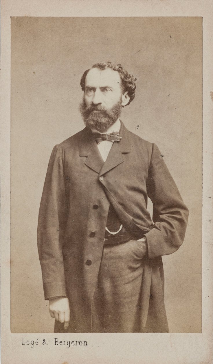 Porträtt av kompositören Prosper Pascal 1825-1880, ca. 1875. av Photo studio Legé and Bergeron.