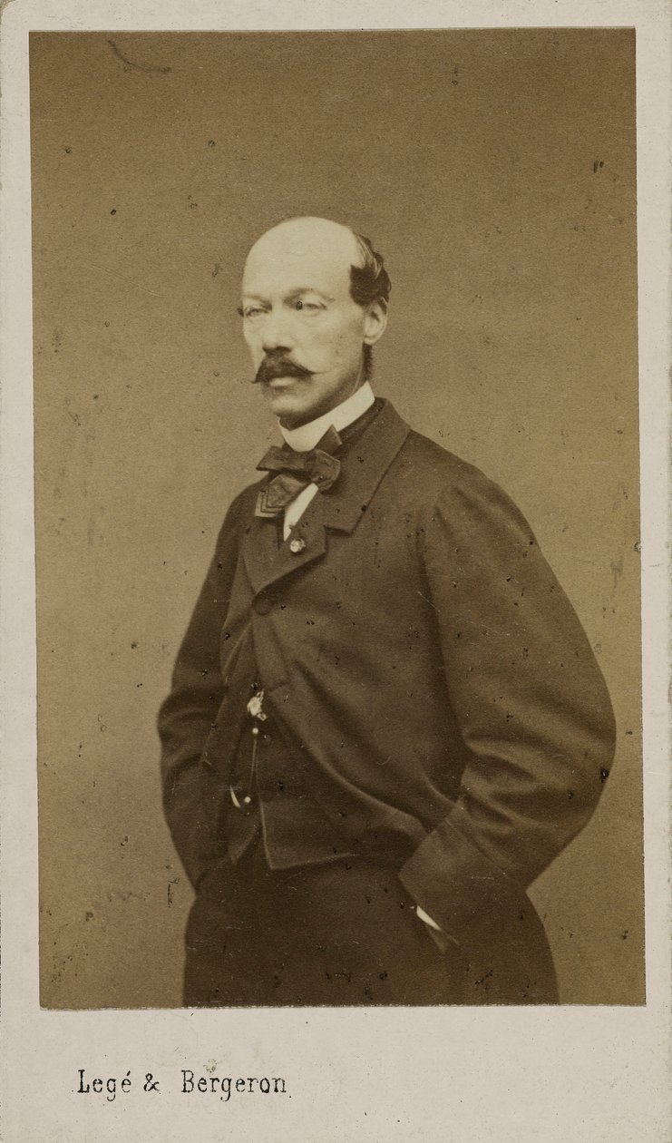 Porträtt av kompositören Alexandre Batta 1816-1902, ca. 1880. av Photo studio Legé and Bergeron.