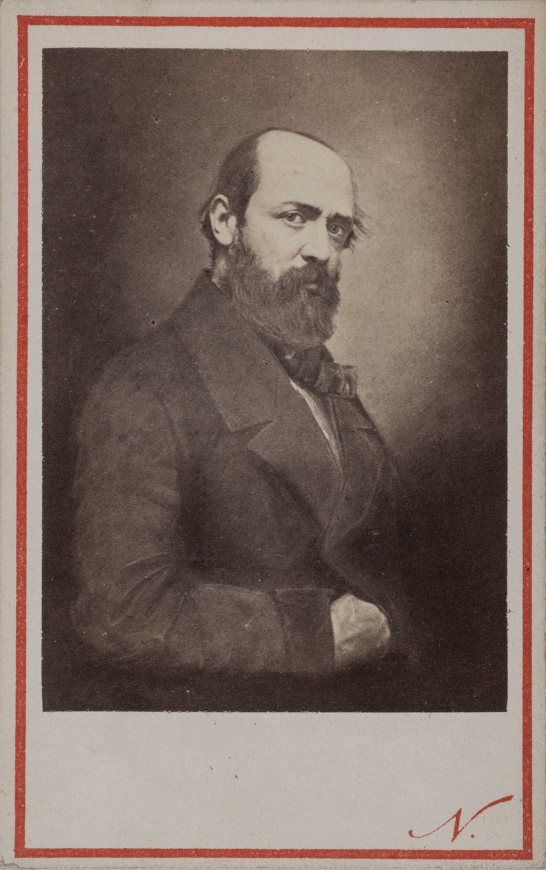 Porträtt av Henri Murger 1822-1861, 1861. av Photo studio Nadar.