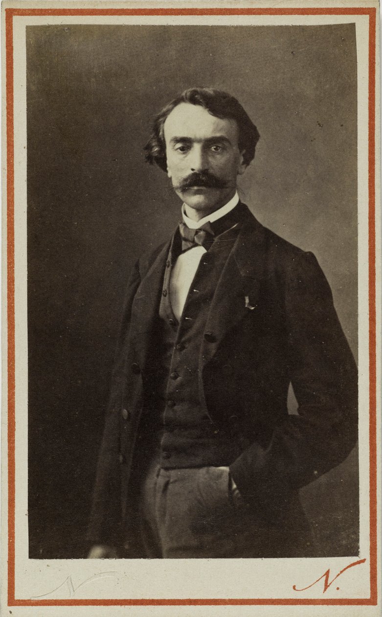 Porträtt av Jean-Léon Gérôme 1824-1904, ca. 1870. av Photo studio Nadar.